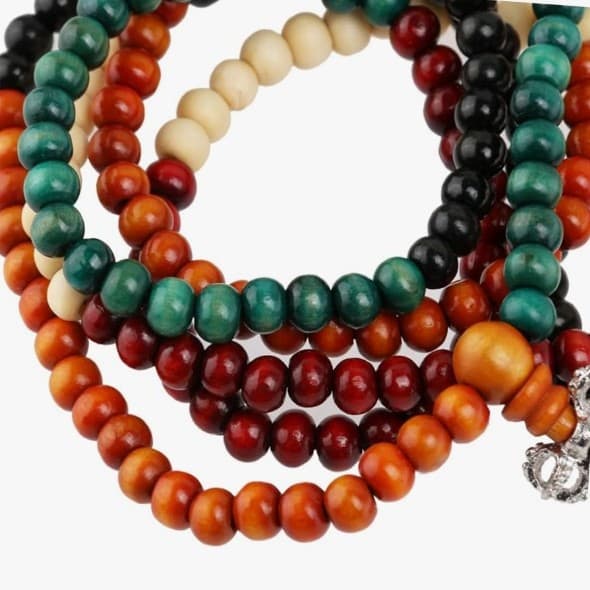 Handmade Sandalwood Buddha Bracelet - Thumbnail 4