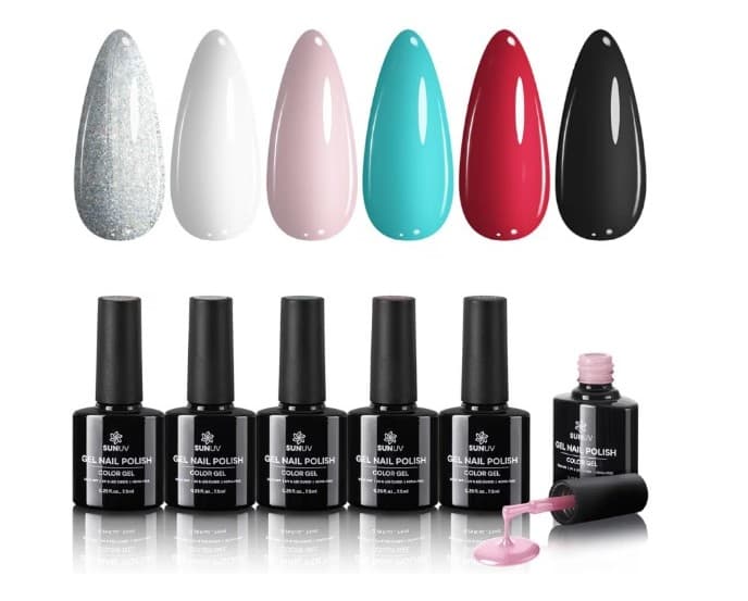 6 UV Gel Nail Polish Set Brand New never Used! - Image 1