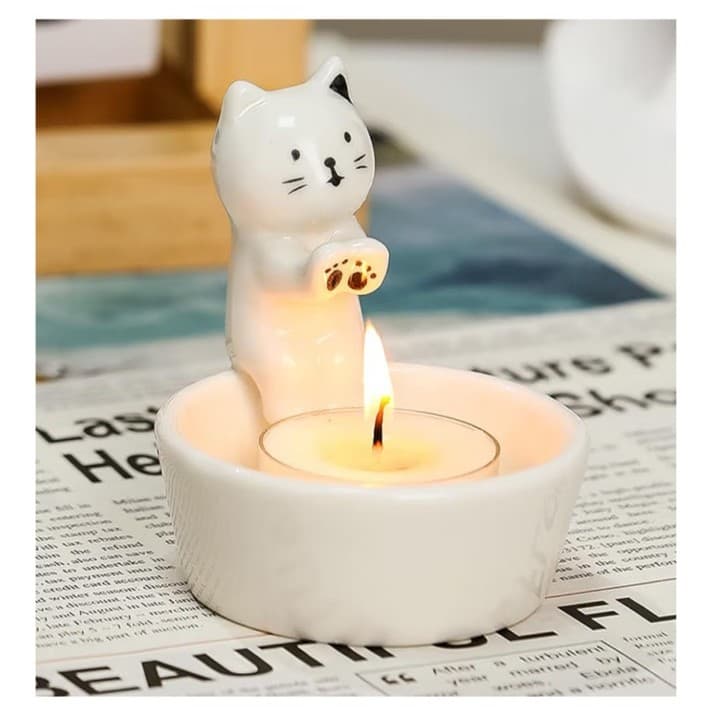 The most adorable KITTEN candlestick holder ever ! - Thumbnail 7
