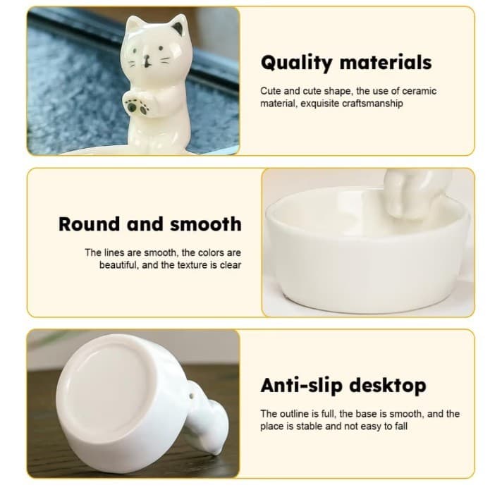 The most adorable KITTEN candlestick holder ever ! - Thumbnail 3