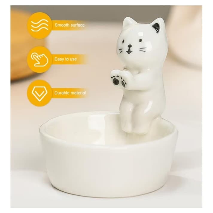 The most adorable KITTEN candlestick holder ever ! - Thumbnail 4