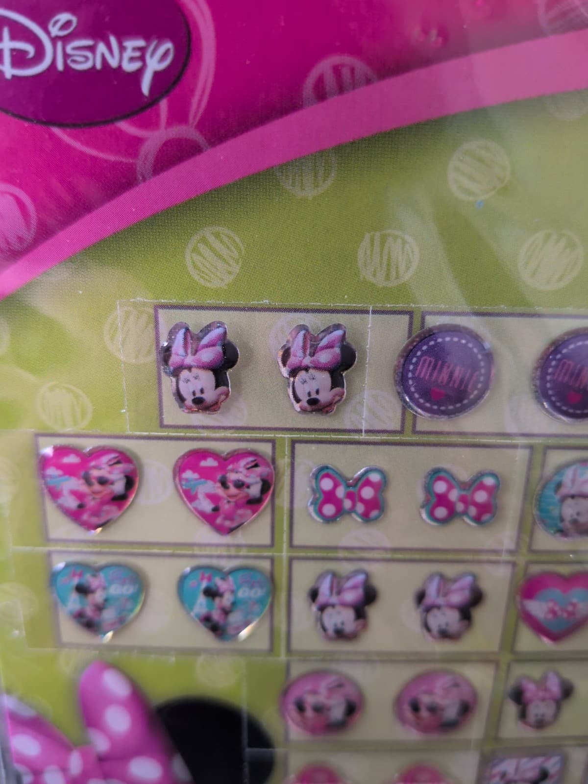 Bulk Disney Earring sticker set of 5 packages 24 pairs per package - Thumbnail 7