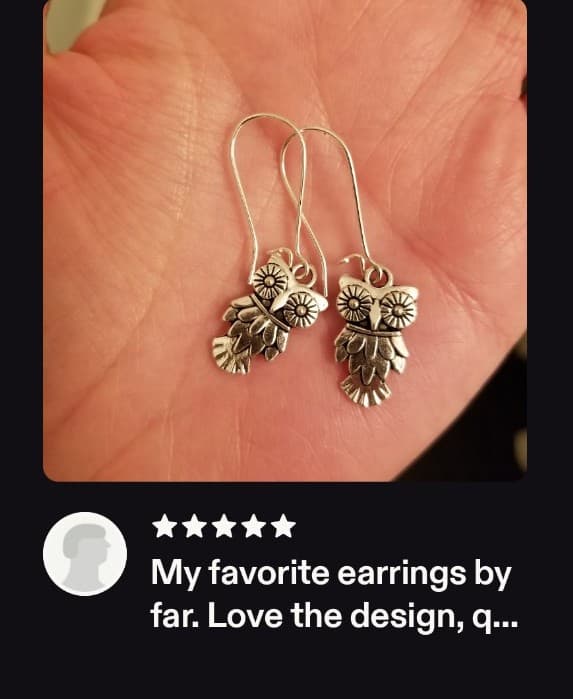 Boho style owl design earrings Nwt - Thumbnail 8
