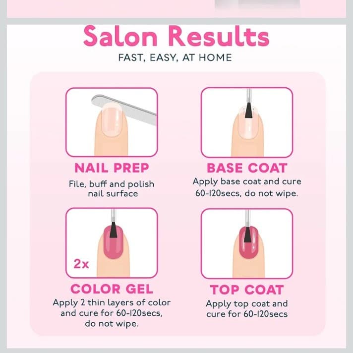 6 UV Gel Nail Polish Set Brand New never Used! - Thumbnail 6