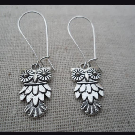 Boho style owl design earrings Nwt - Thumbnail 3