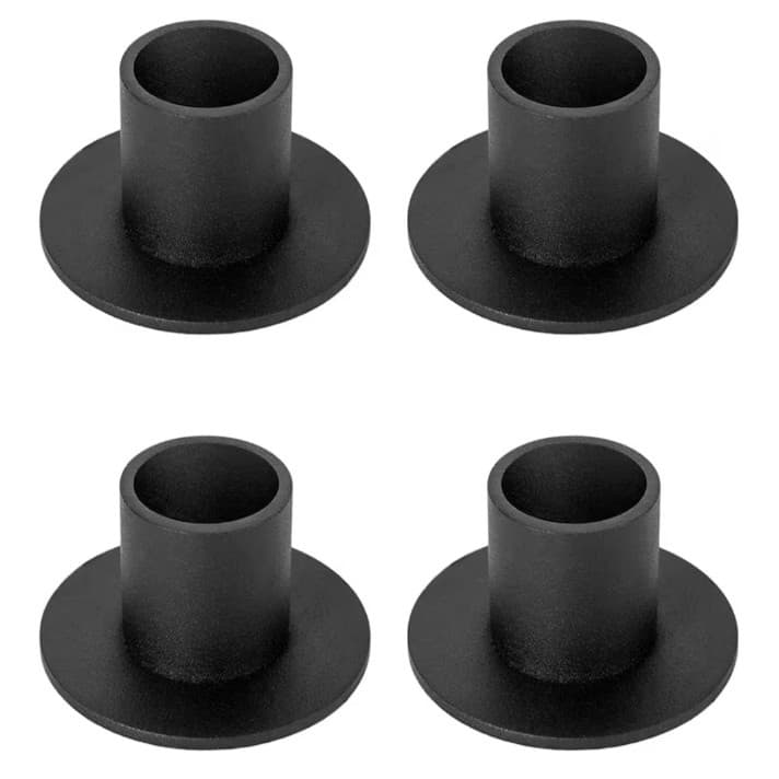 4 pack of black iron candlestick holders - Thumbnail 5