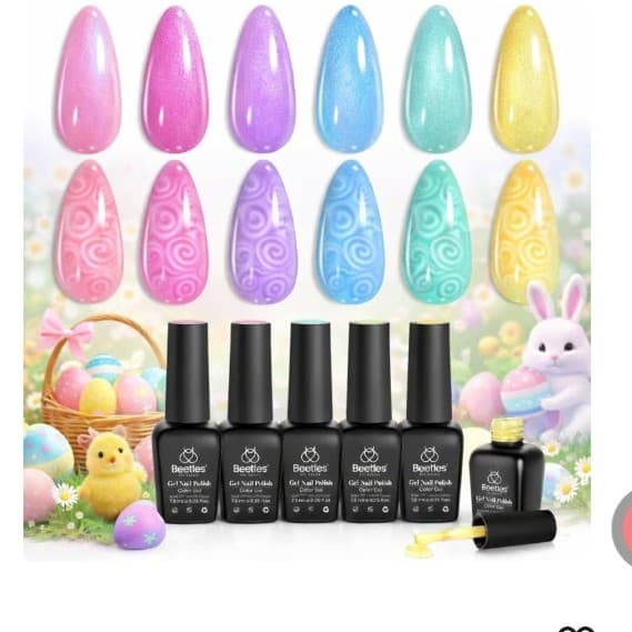 Easter pastel UV nail polish - Thumbnail 3