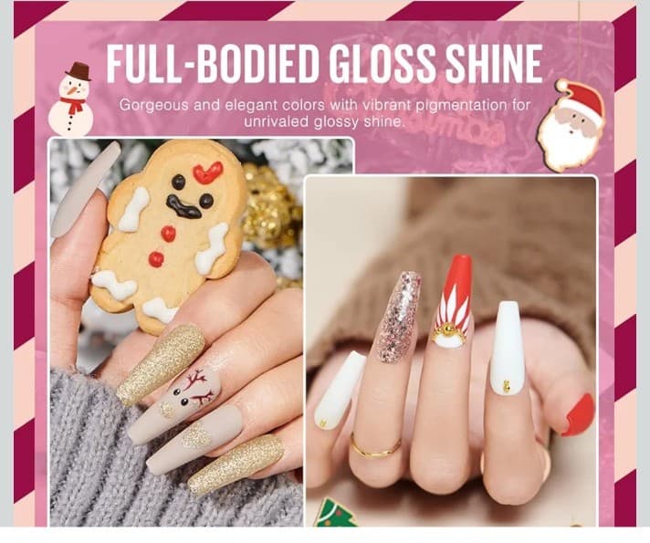 UV Gel Nail Polish 12 Christmas colors ! - Thumbnail 5