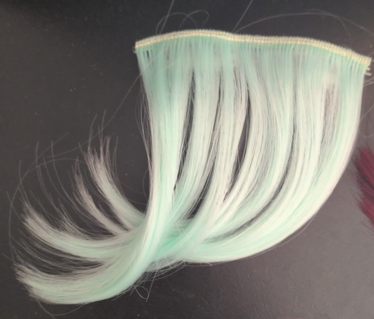 Hot topic Cotton candy blue bang clip in Hair extension - Thumbnail 2