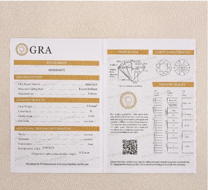 Starry sky sparkling round cut moissenite pendant Sterling silver stamped 925 - Thumbnail 4