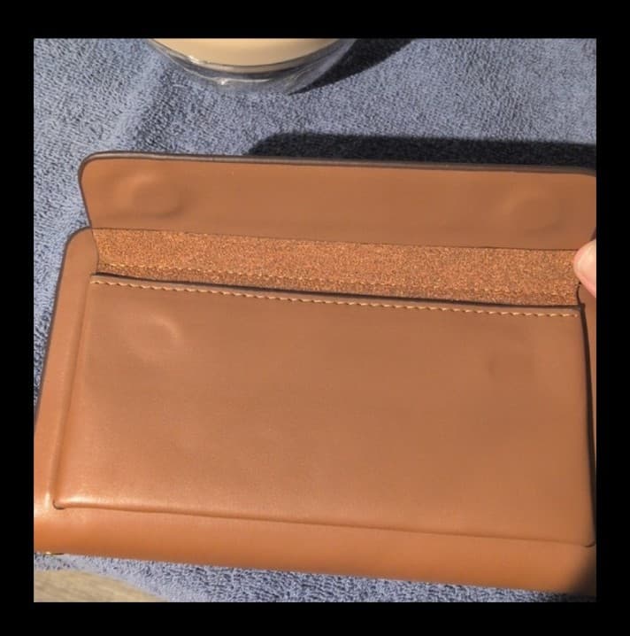 Brown Leinasen wallet with many compartments - Thumbnail 6