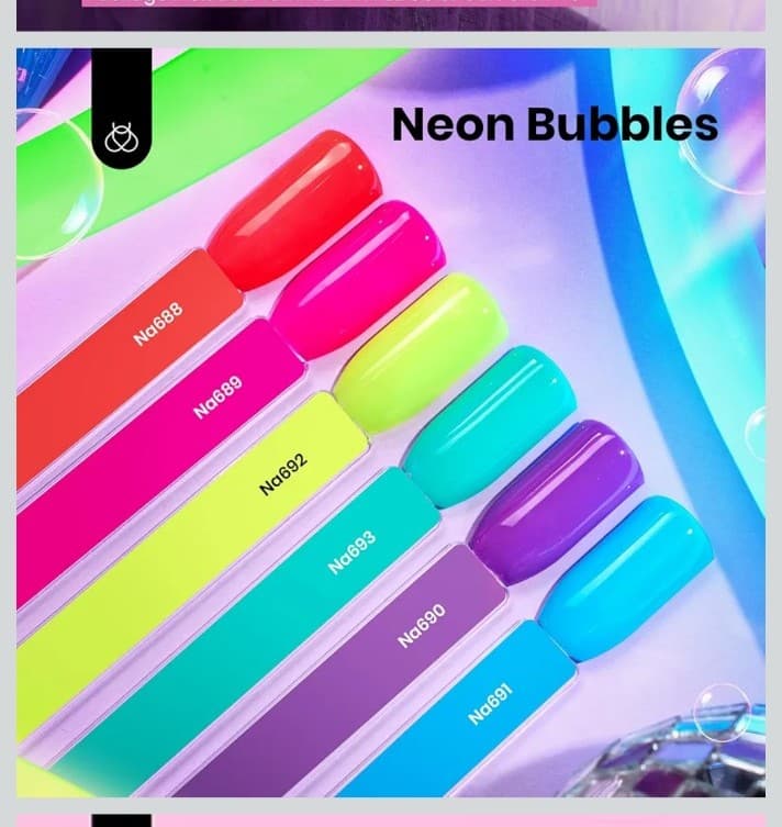 °°°Neon bubbles°°° UV gel nail polish - Thumbnail 3