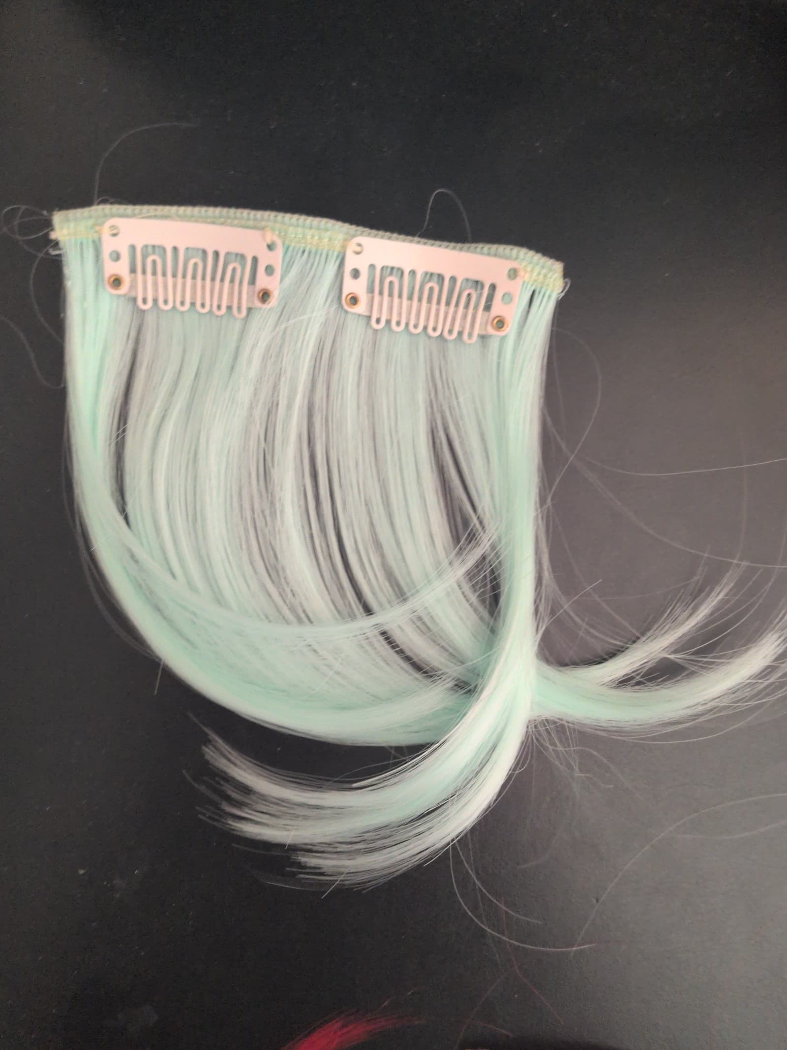 Hot topic Cotton candy blue bang clip in Hair extension - Thumbnail 3