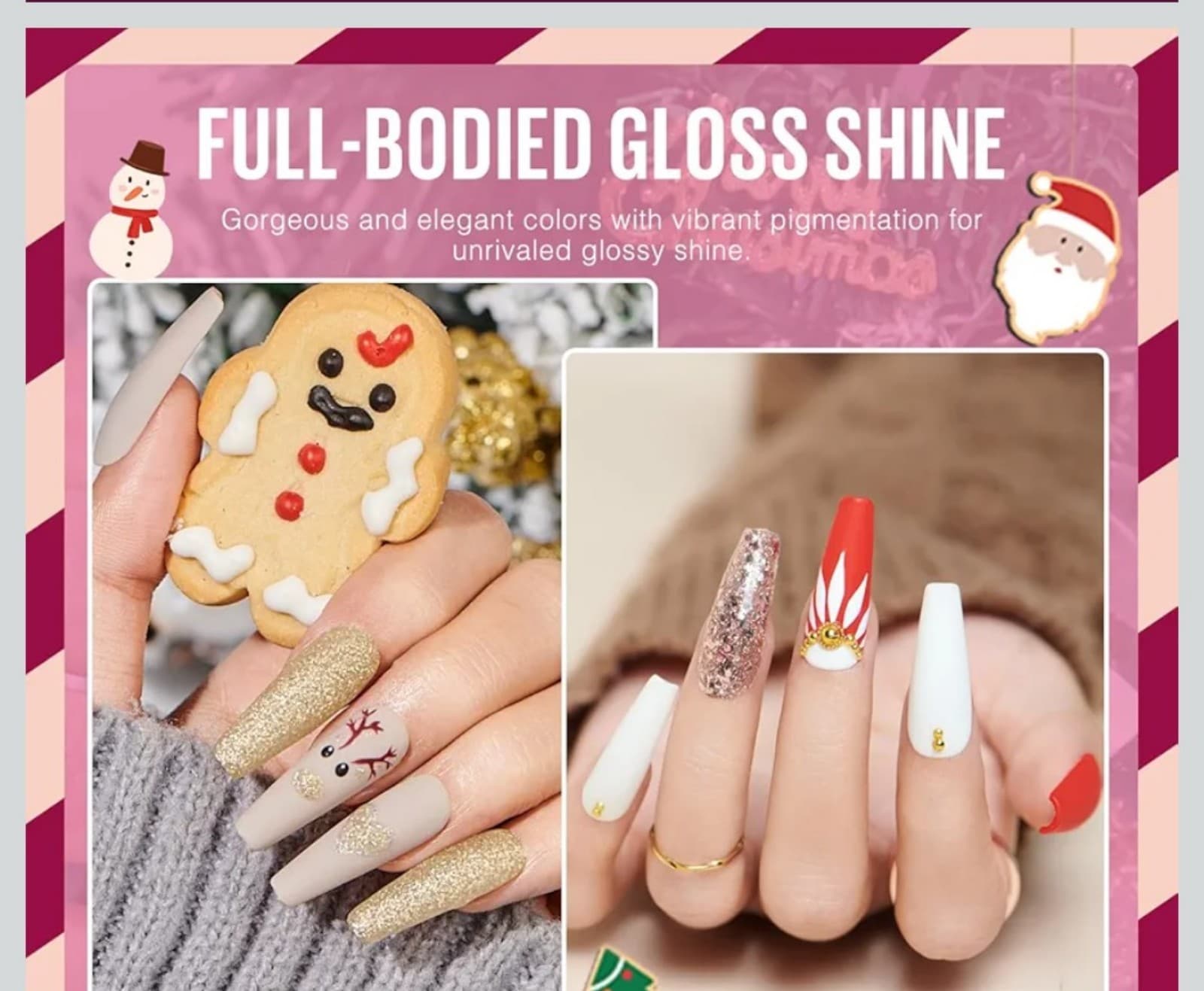 UV Gel Nail Polish 12 Christmas colors ! - Thumbnail 3