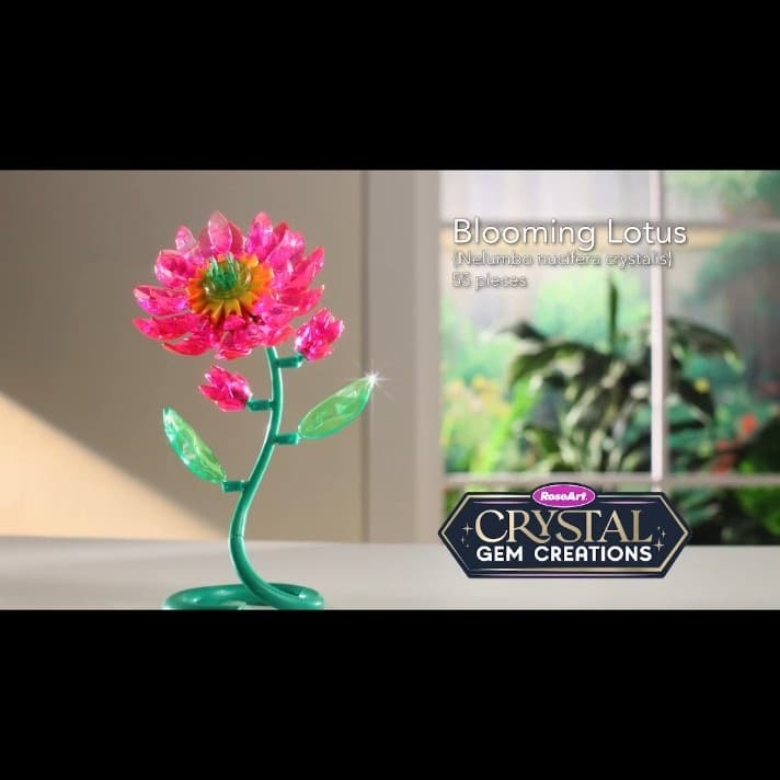 Blooming Lotus Flower 75 pieces + of Rose Art Crystal gem creations - Thumbnail 8