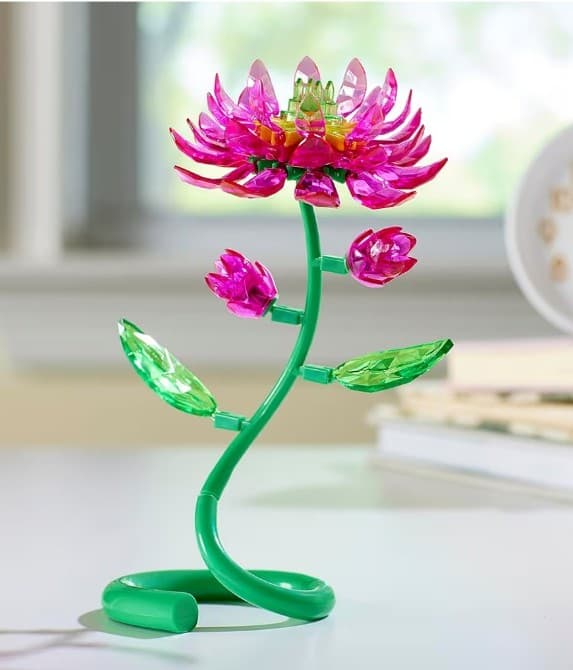 Blooming Lotus Flower 75 pieces + of Rose Art Crystal gem creations - Thumbnail 2