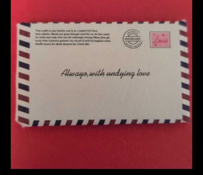 Perfect for Valentine's Day Red White& Black Mini Stationery Set Comes W) - Thumbnail 10