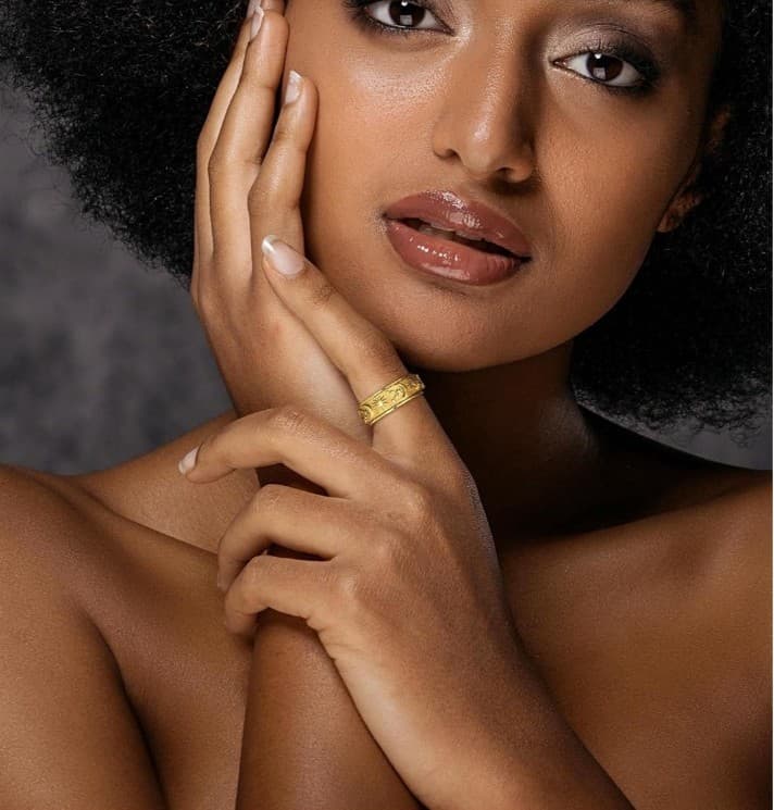 Sun Moon and Star Spinner Fidget Ring for Anxiety for Men&Women Stainless Steel - Thumbnail 8