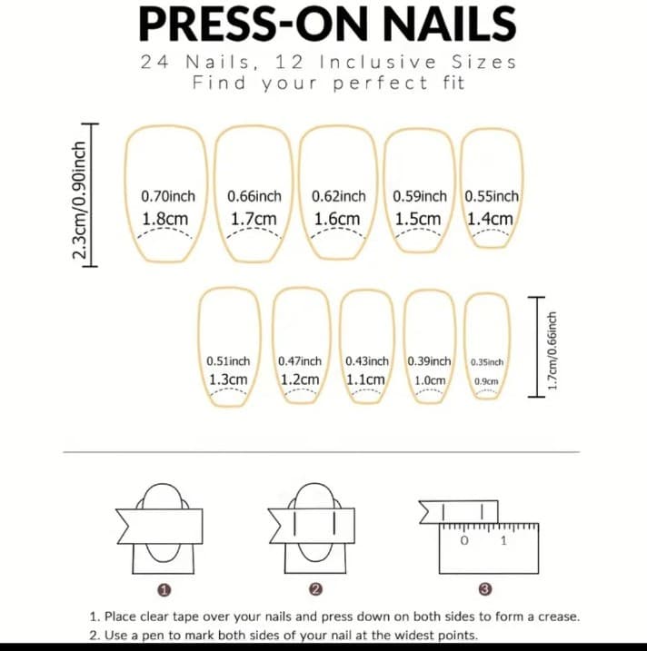 Elegant Press-On Nails Set - Thumbnail 3