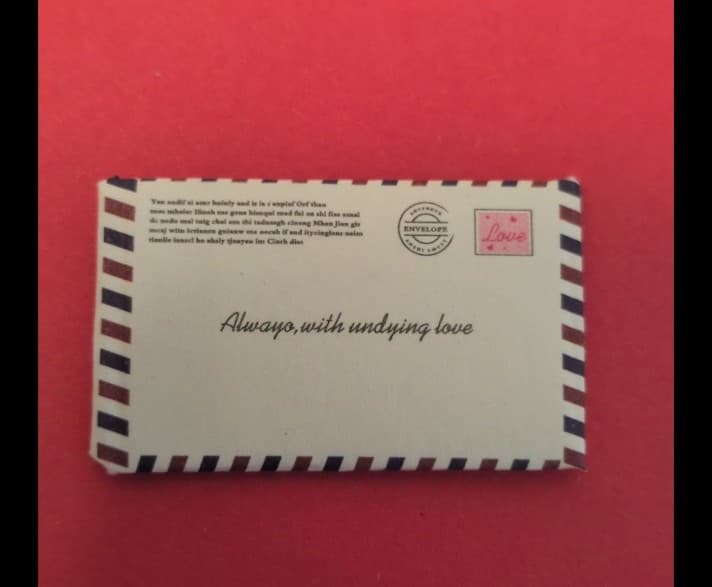 Perfect for Valentine's Day Red White& Black Mini Stationery Set Comes W) - Thumbnail 7