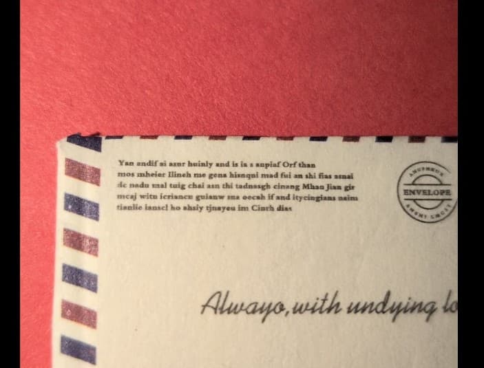 Perfect for Valentine's Day Red White& Black Mini Stationery Set Comes W) - Thumbnail 11