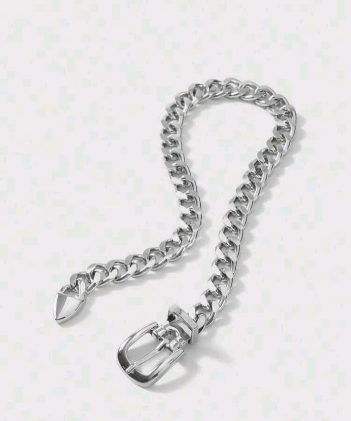 Hot topic Chunky Silver Chain Choker Necklace - Thumbnail 3