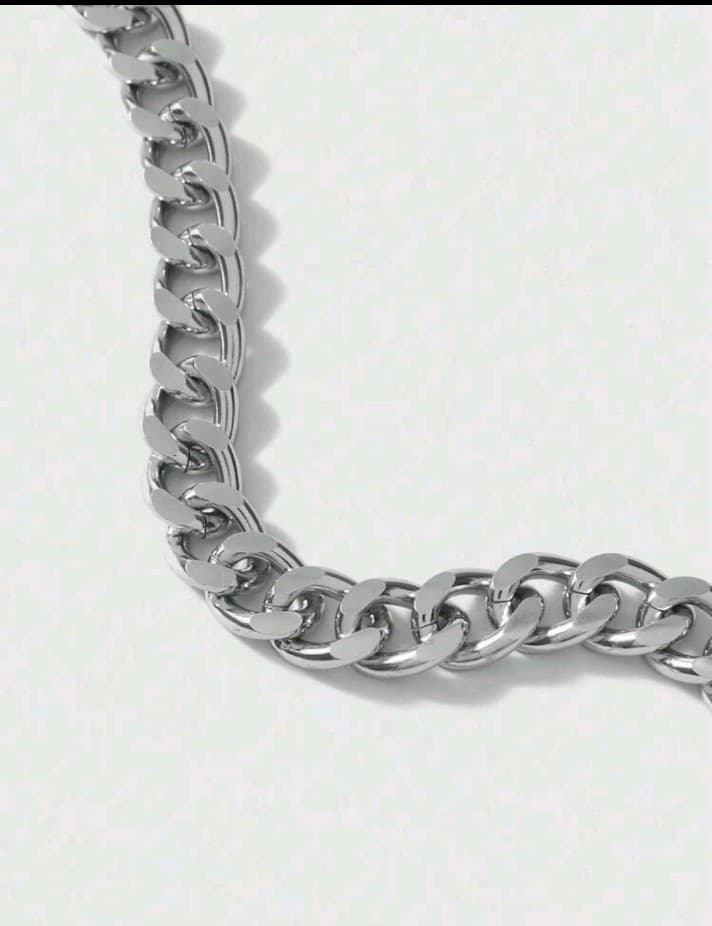 Hot topic Chunky Silver Chain Choker Necklace - Thumbnail 7