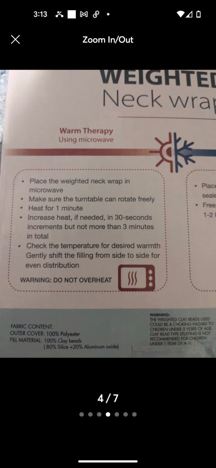 Bella Russo weighted neck wrap and weighted throw - Thumbnail 4