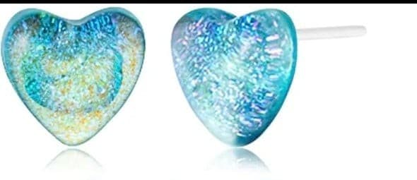 Heart-Shaped Multicolor Earrings Set - Image 1