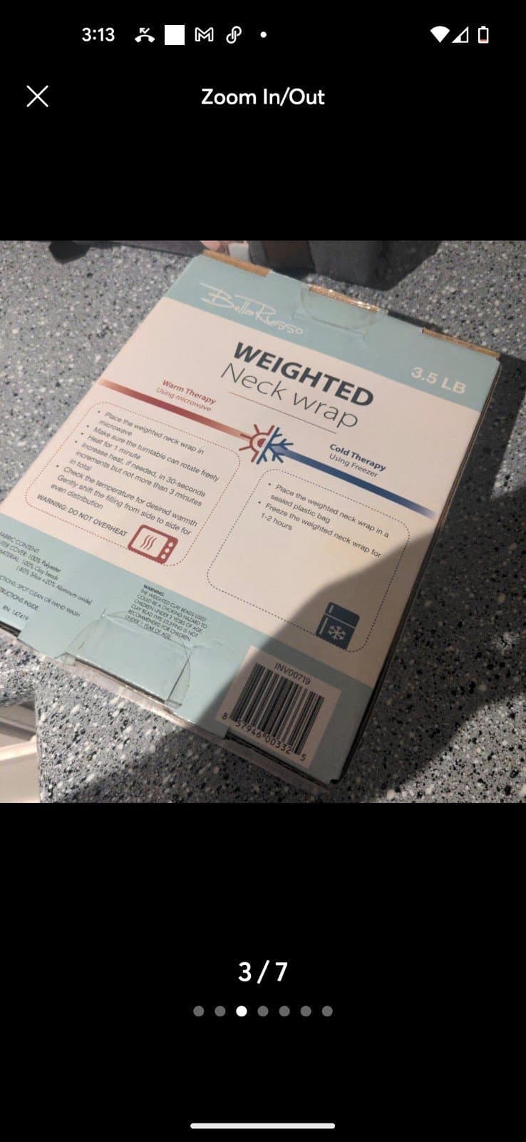 Bella Russo weighted neck wrap and weighted throw - Thumbnail 3