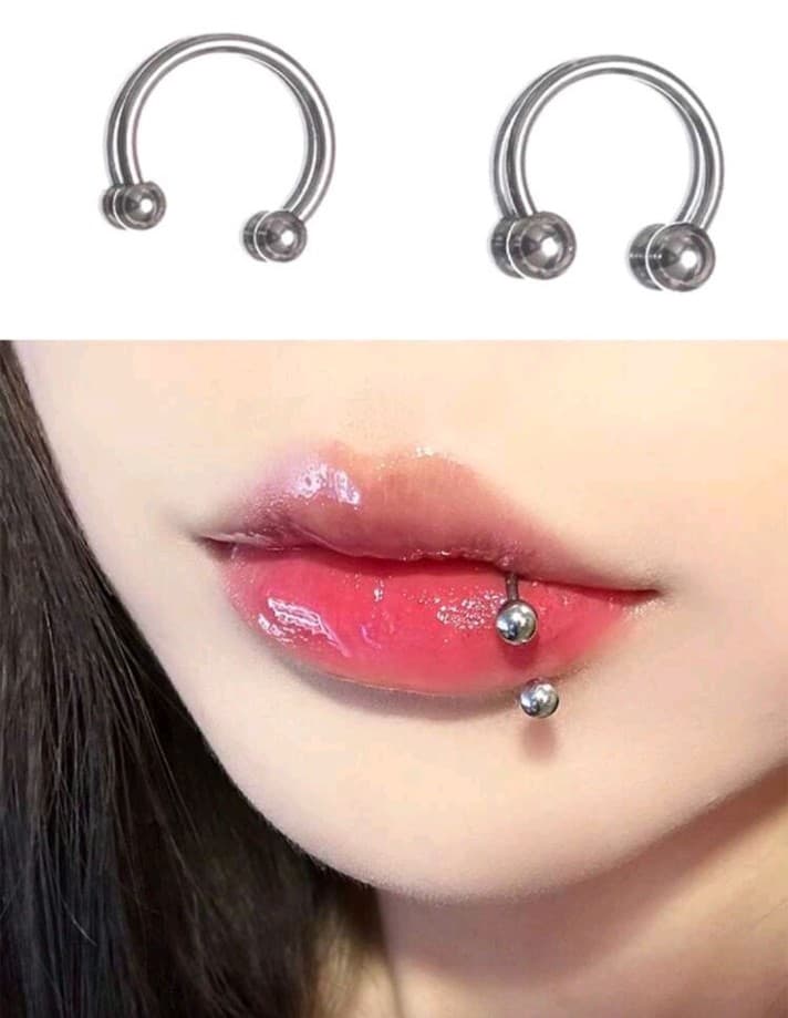 Thinking about getting your lips pierced? Try these& see if you like them& then. - Image 1