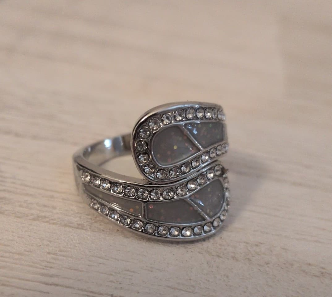 Elegant Silver Women's Ring - Thumbnail 2