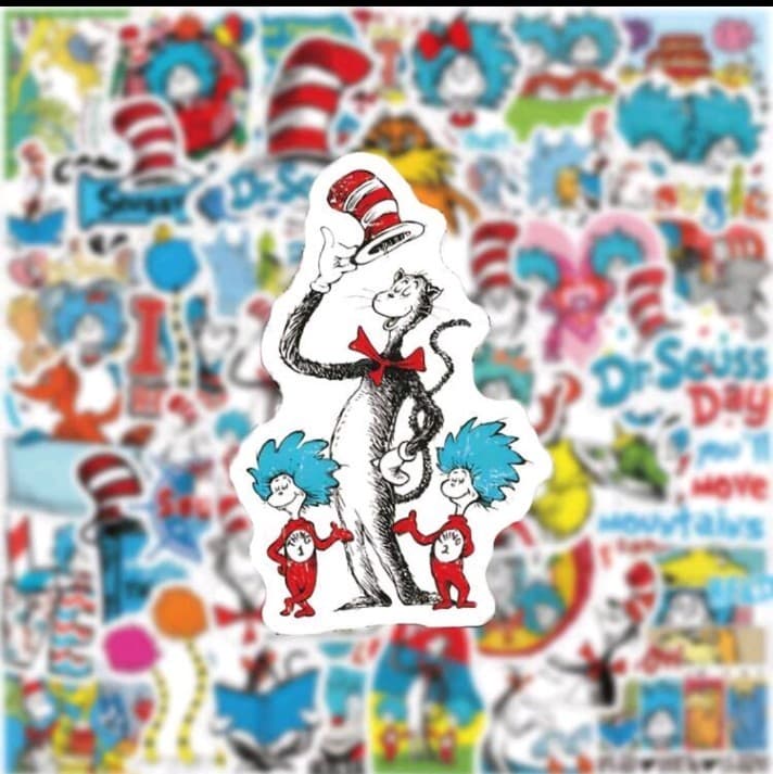 Dr. Seuss Cat in the Hat Sticker Pack Of 20 - Image 1