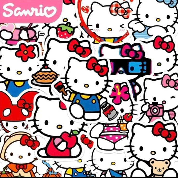 Sanrio Hello Kitty Sticker Set - Multicolor 20 pack - Thumbnail 2
