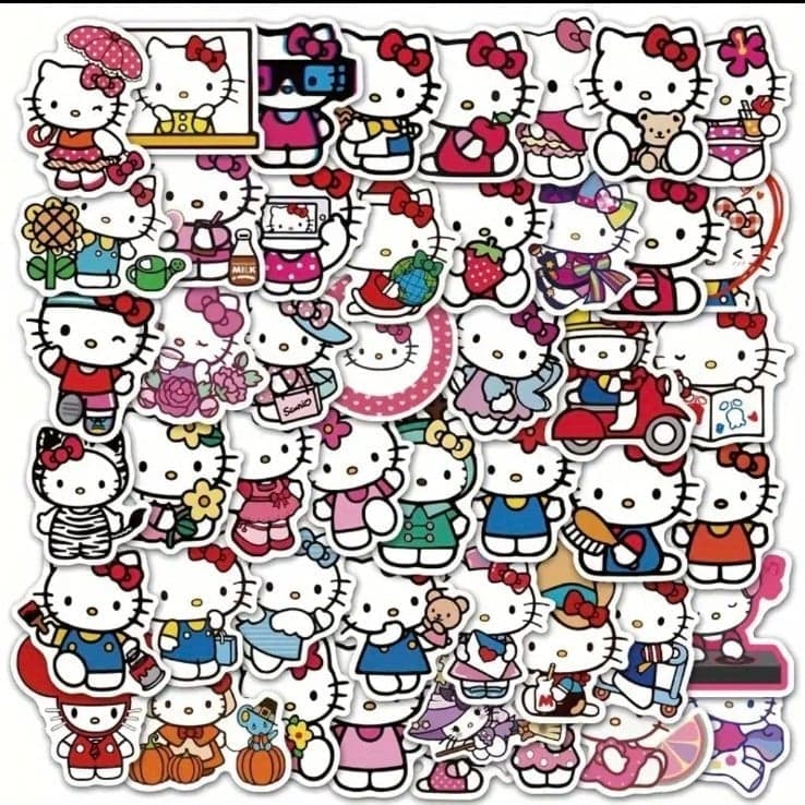 Sanrio Hello Kitty Sticker Set - Multicolor 20 pack - Thumbnail 9