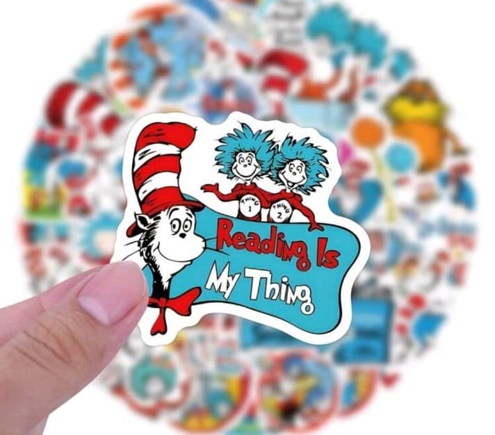 Dr. Seuss Cat in the Hat Sticker Pack Of 20 - Thumbnail 3