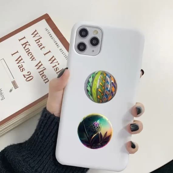 Psychedelic Cosmic Sticker Collection with Vibrant Colors - Thumbnail 5