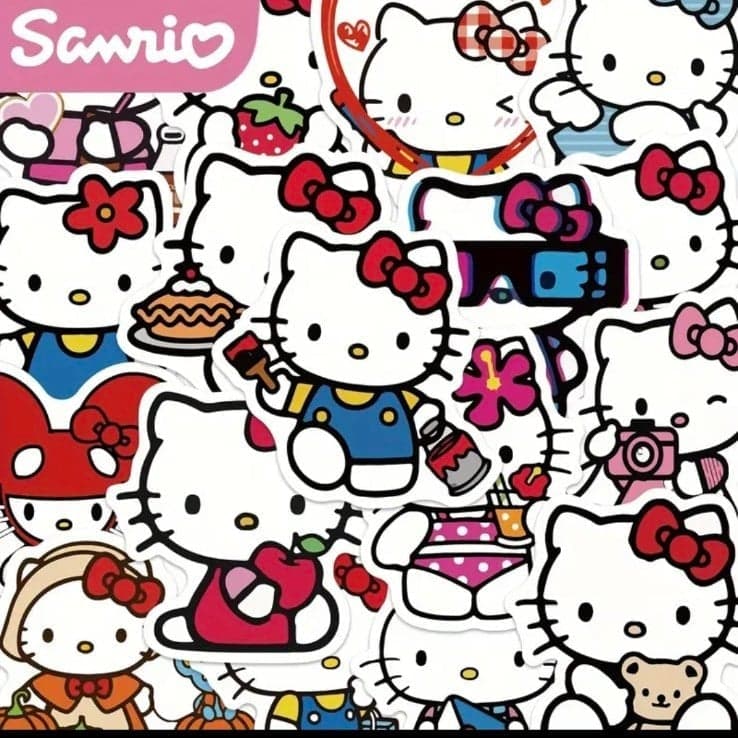Sanrio Hello Kitty Sticker Set - Multicolor 20 pack - Image 1