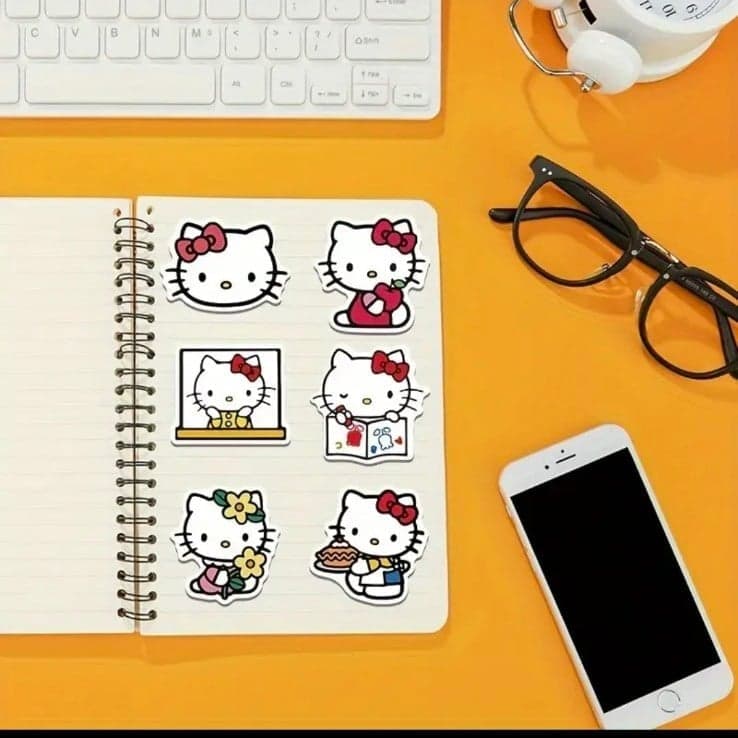 Sanrio Hello Kitty Sticker Set - Multicolor 20 pack - Thumbnail 3