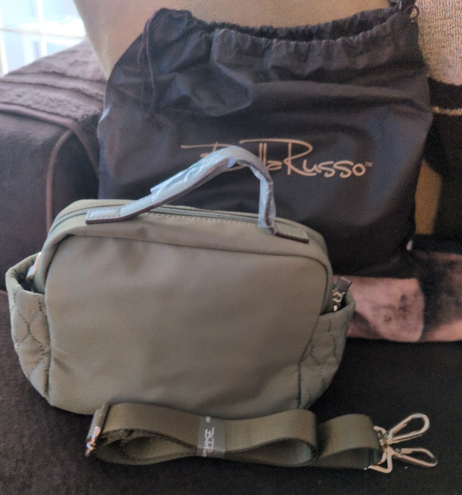 NWT Bella Russo 3-Pc Quilted Travel Set + Original Logo Dust Bags - Thumbnail 7