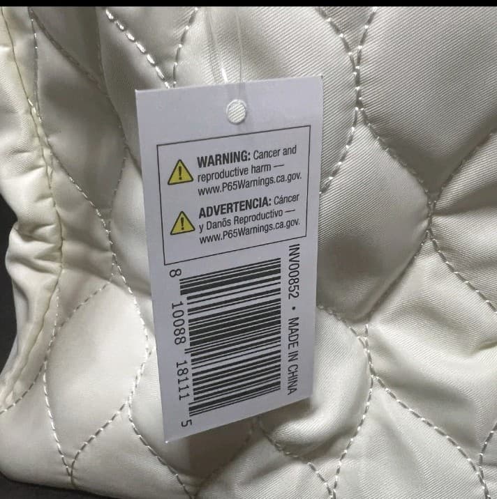 Bella Russo Quilted 17.7" Weekender Duffle Travel Bag Cream White w/Dustbag NWT - Thumbnail 9