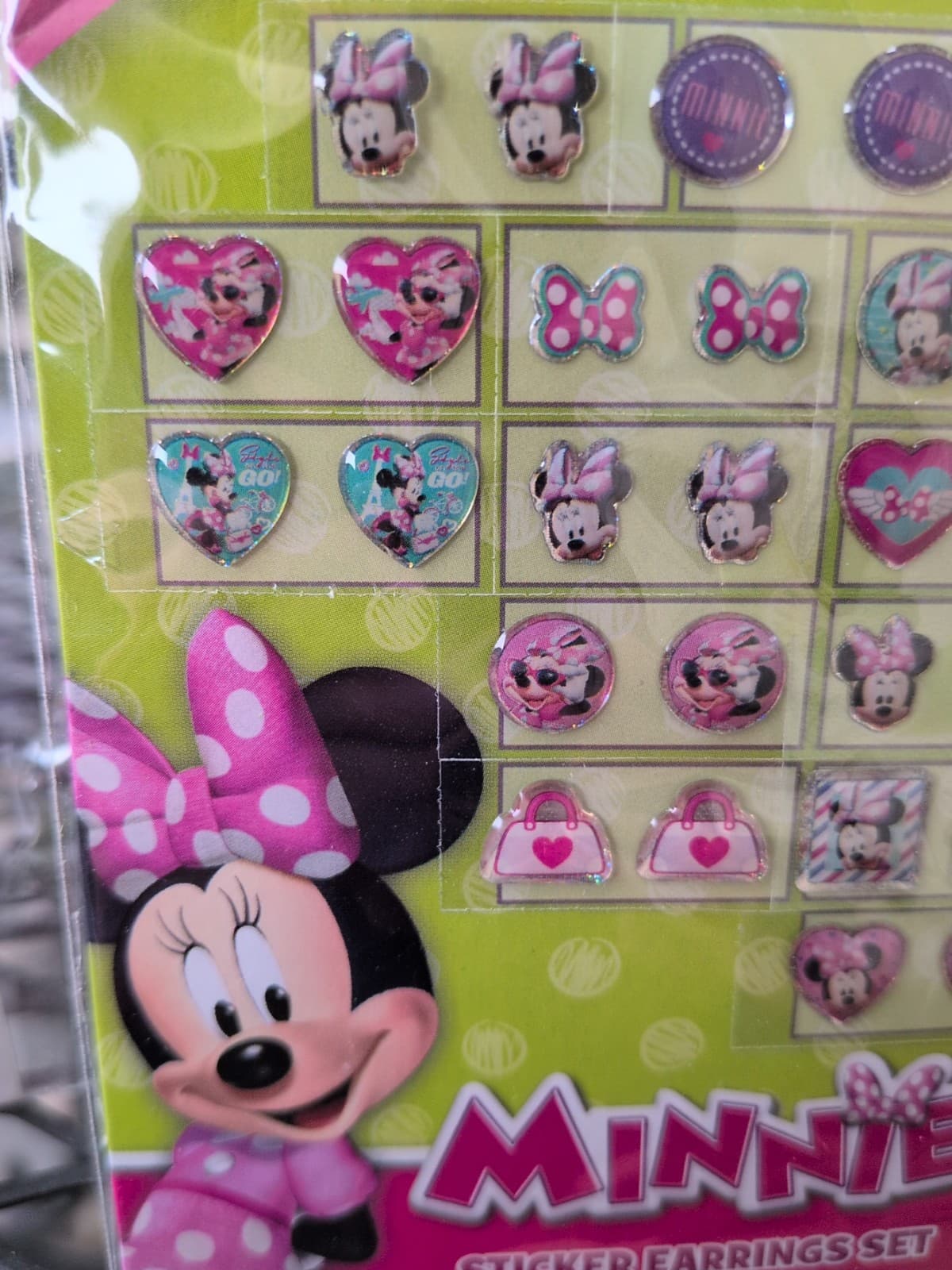 Disney Minnie Mouse Sicker Earrings 24 pair 2 packages - Thumbnail 9