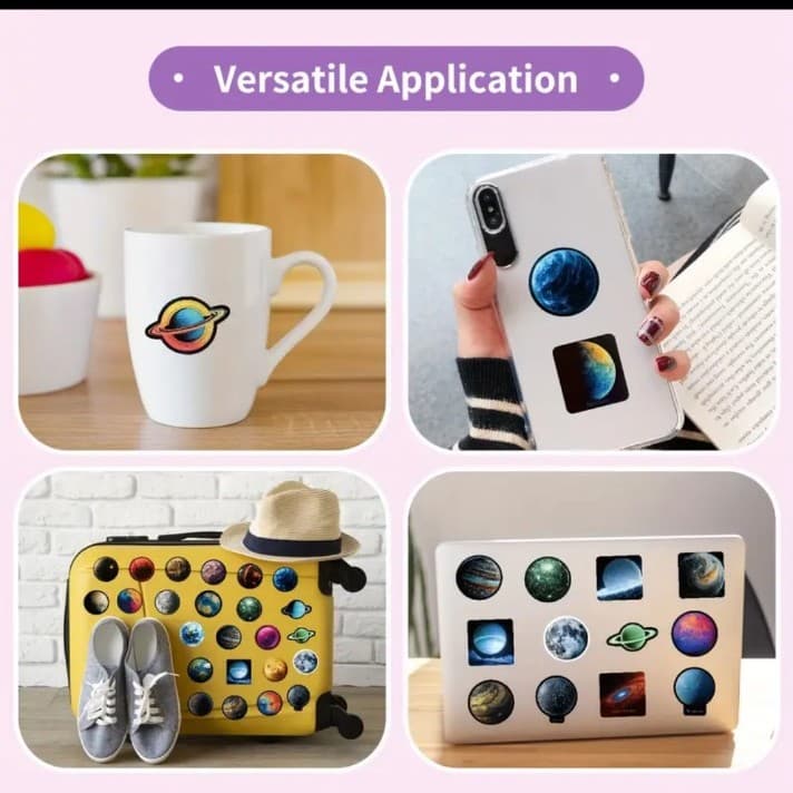 Colorful Planet Stickers Set 25 Pack - Thumbnail 6