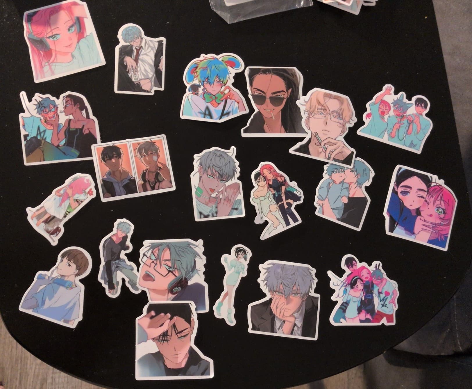 20 colorful anime stickers - Image 1