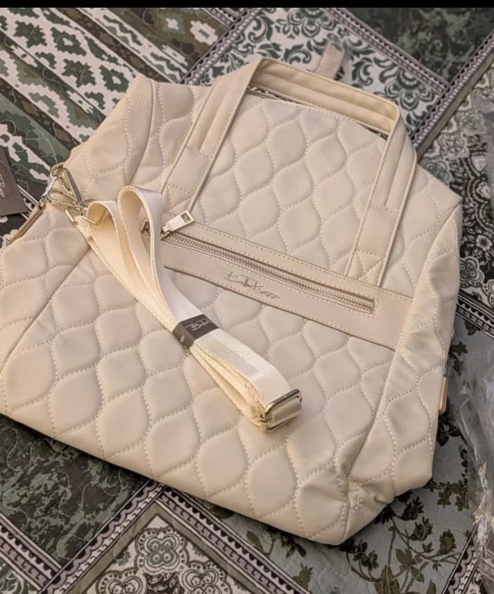 NWT Bella Russo 3-Pc Quilted Travel Set + Original Logo Dust Bags - Thumbnail 3