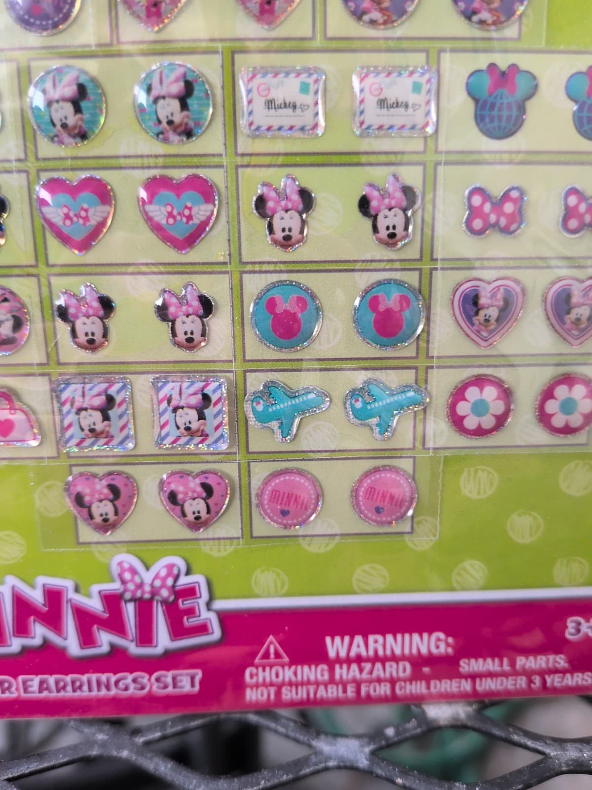 Disney Minnie Mouse Sicker Earrings 24 pair 2 packages - Thumbnail 11
