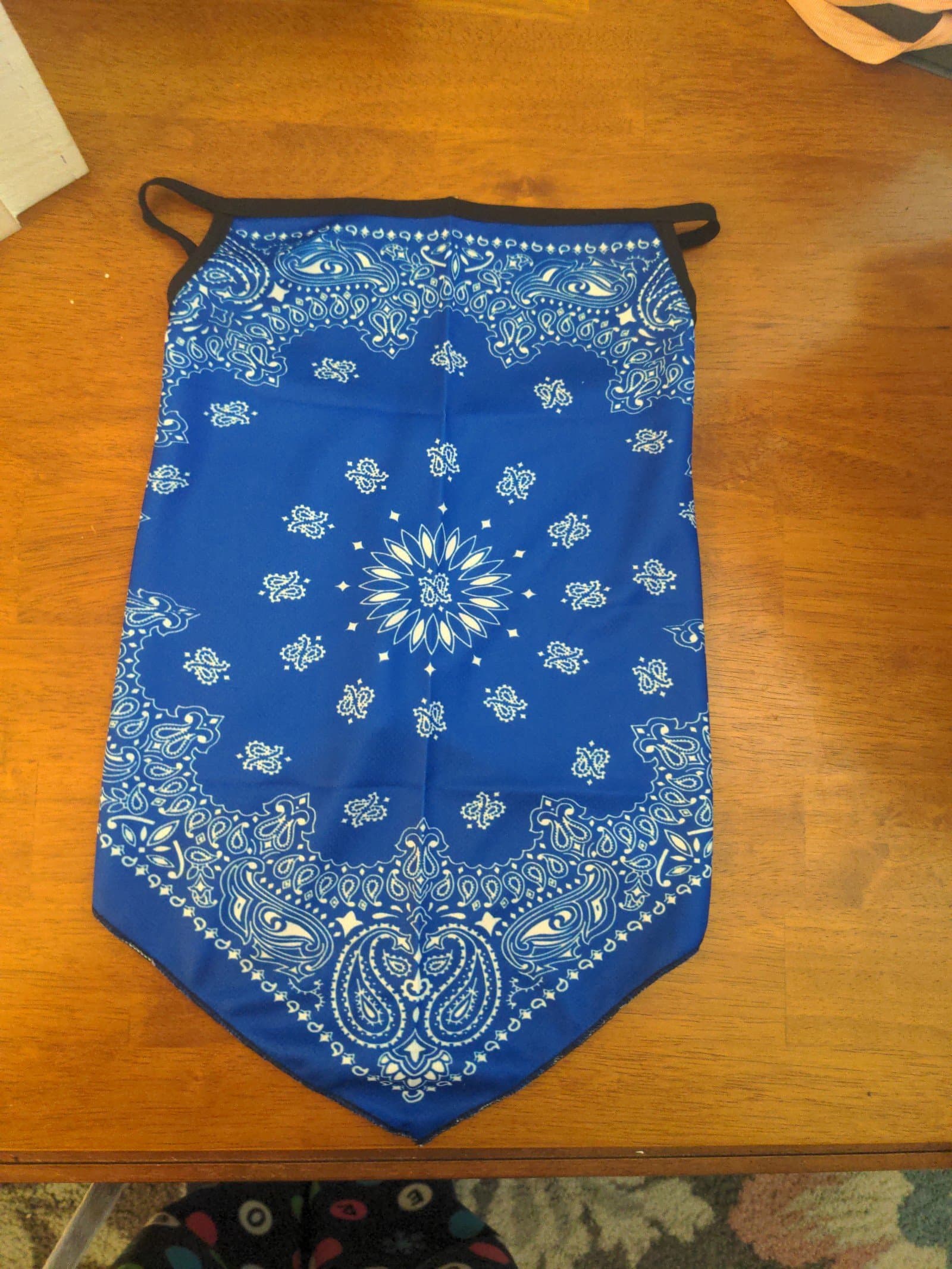 Blue Bandana face mask brand new never used - Thumbnail 2