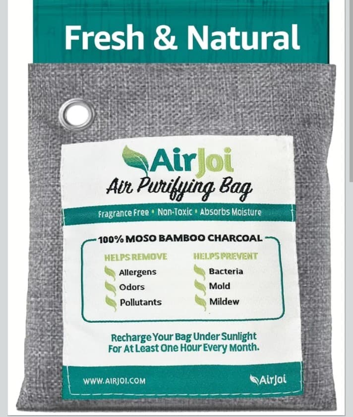 AirJoi Air Purifying Bag with Bamboo Charcoal 4 Bags - Image 1