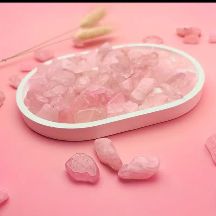 0.35-0.47inch High Quality Natural Rose Quartz Crystals Pink Gemstones - Thumbnail 2