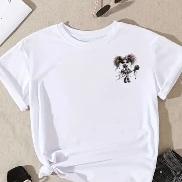 Whimsical Jester Art Iron On Transfer - Multicolor - Thumbnail 3